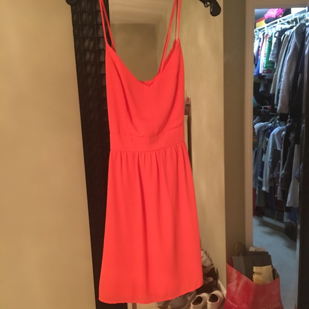 Neon Coral Dress
