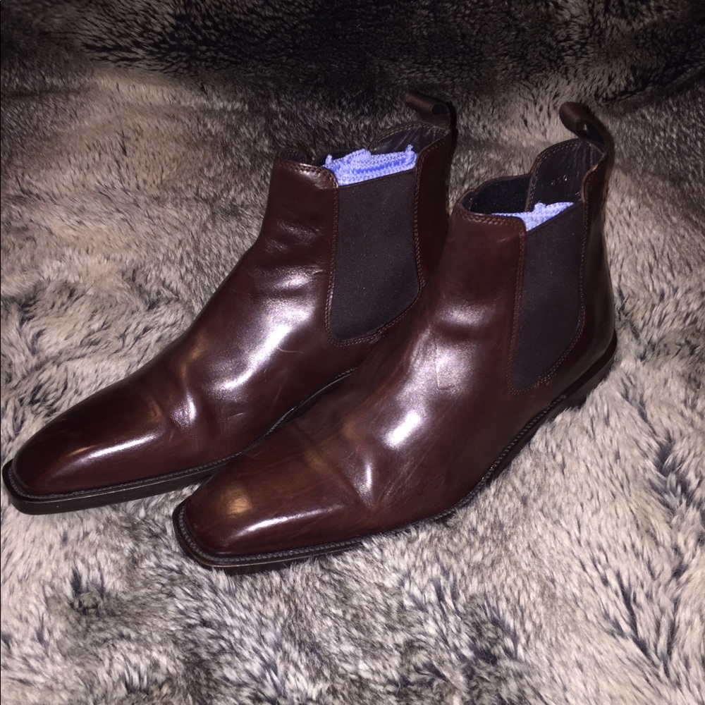 Hugo Boss Leather Ankle Boots