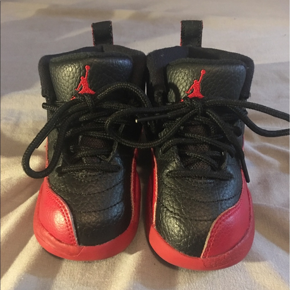 Black & Red Jordan's 12's