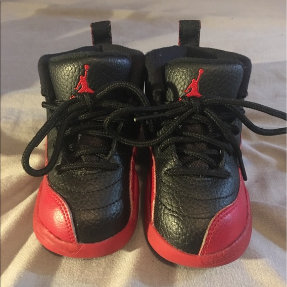 Black & Red Jordan's 12's - Picture 1 of 3