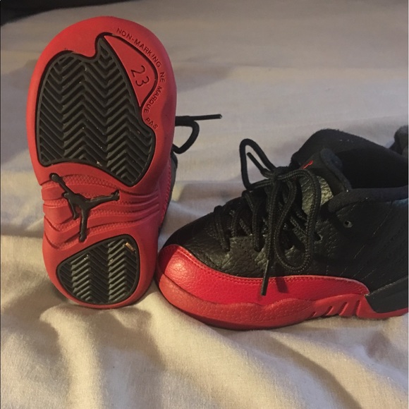 Black & Red Jordan's 12's - Picture 3 of 3