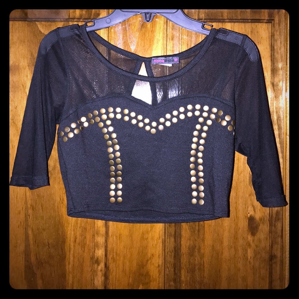 Black crop top