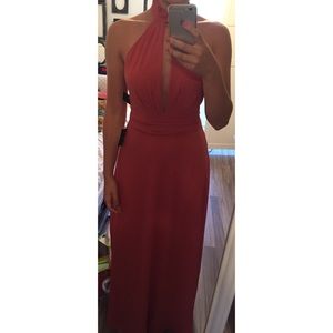 First Comes Love Lulus maxi bridesmaid dress