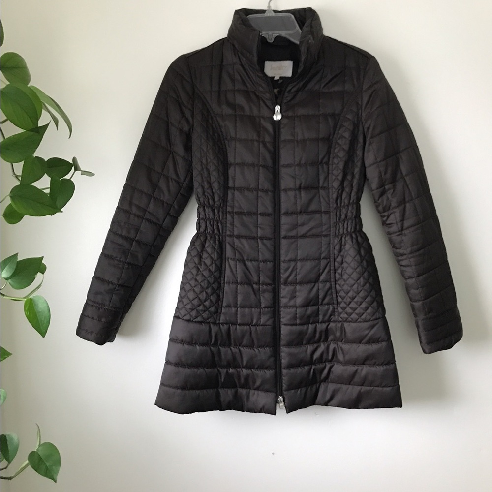 Laundry by Shelli Segal Quilt Puff 3/4 Coat Sz XS