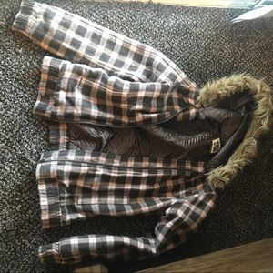 Volcom plaid jacket.