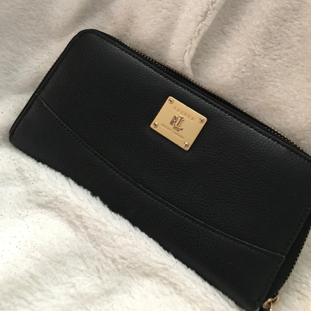 Black leather Ralph Lauren wallet