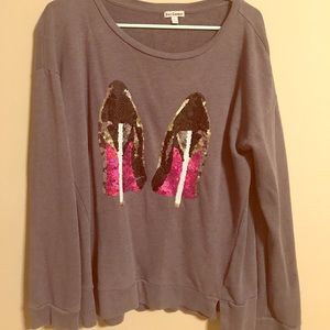 Juicy sweater sequence heels