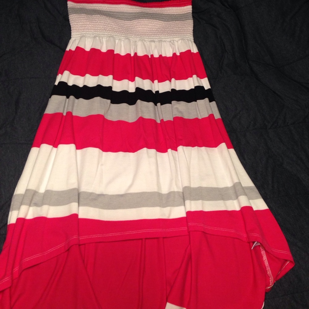 Striped High-Low skirt /Dress