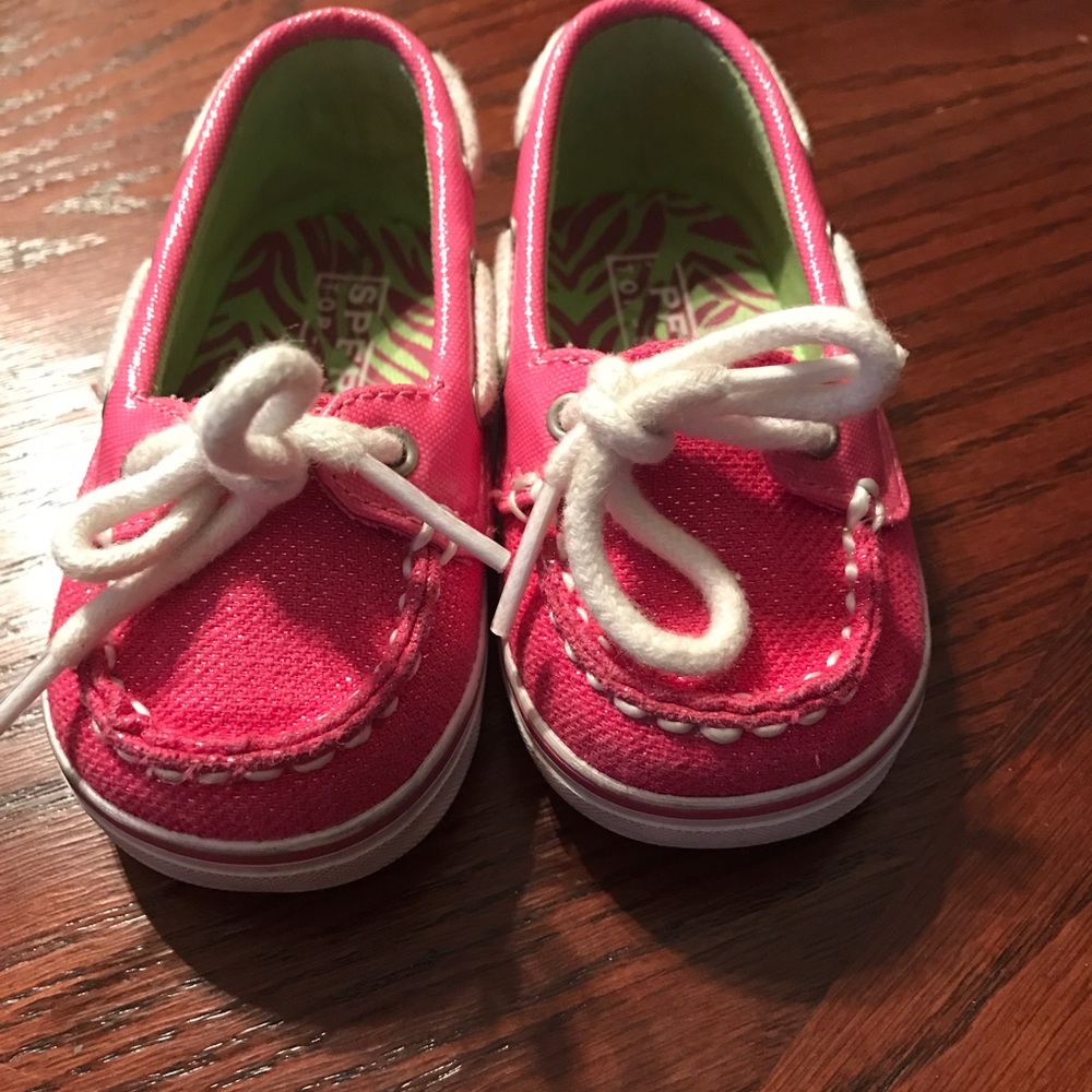 Sperry toddler shoes - pink sparkly