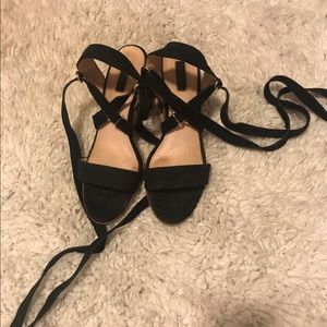 Topshop lace up heels
