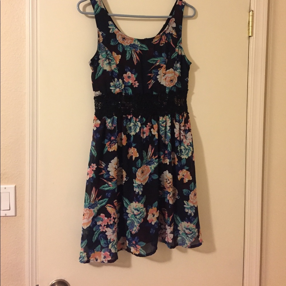 Floral Print Exhilaration Dress Gently Used