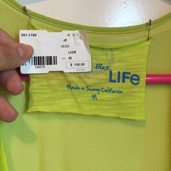 Neon yellow coverup - Picture 3 of 4