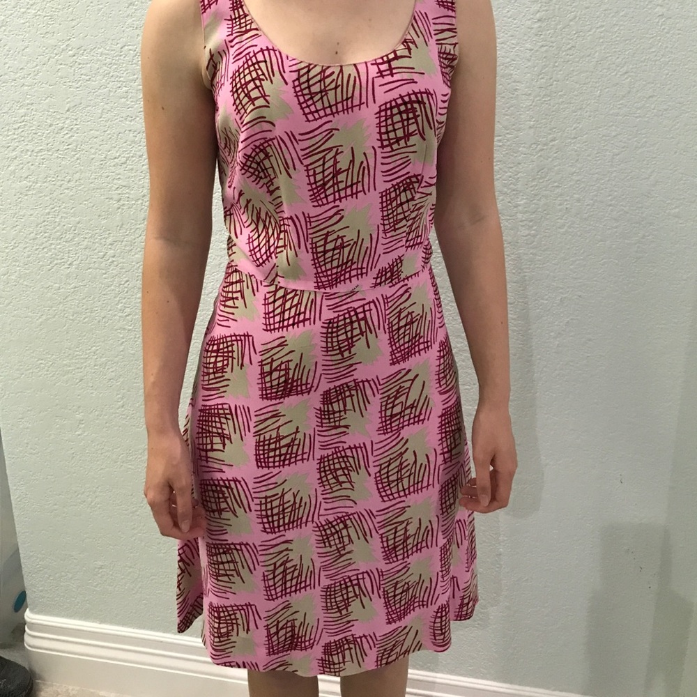 Prada Sleeveless Dress.  Pink Pattern