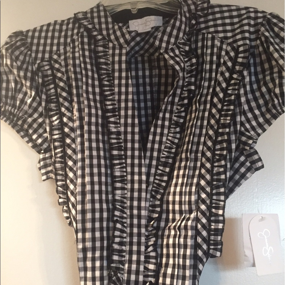 Jessica Simpson plaid summer dress