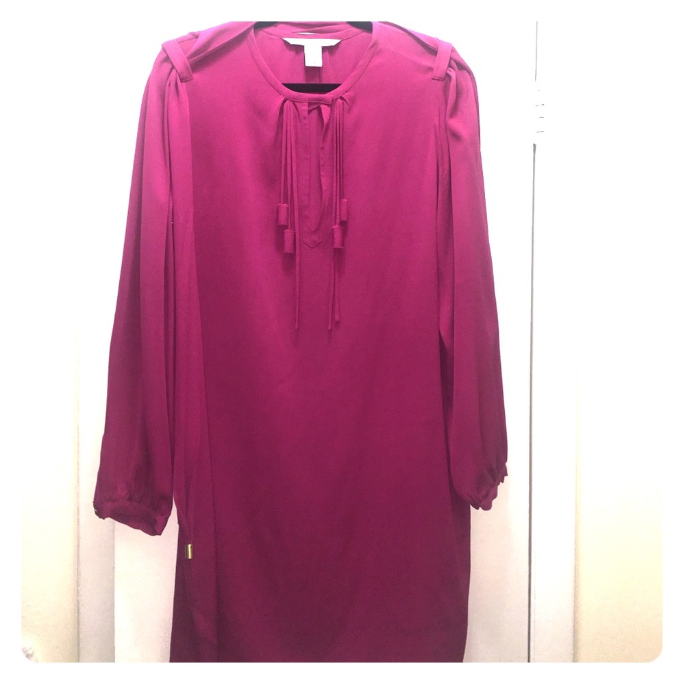 Diane Von Furstenberg Dress Dark pink size 14
