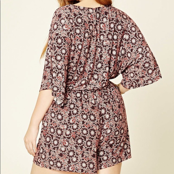 Forever 21 Pants - Floral Print Romper