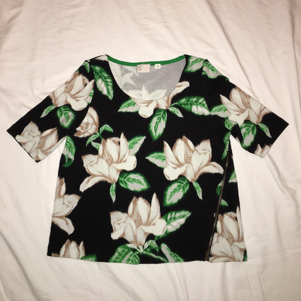Anthropologie Floral Top