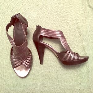 Franco Sarto Metallic Sandals