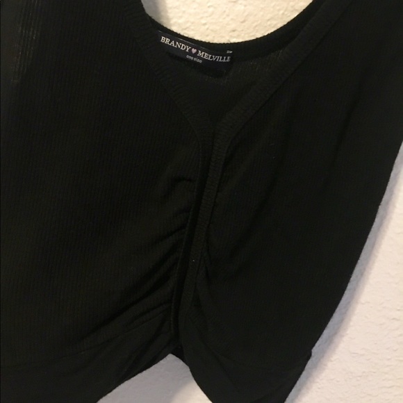 Black Brandy Crop Top - Picture 2 of 3