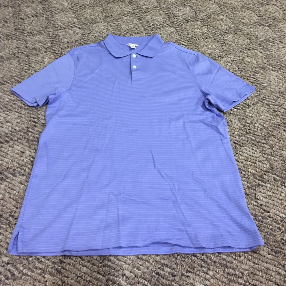 Brand New Men's Striped Calvin Klein Polo Shirt S