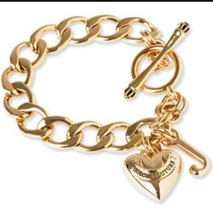 Juicy Couture gold charm bracelet