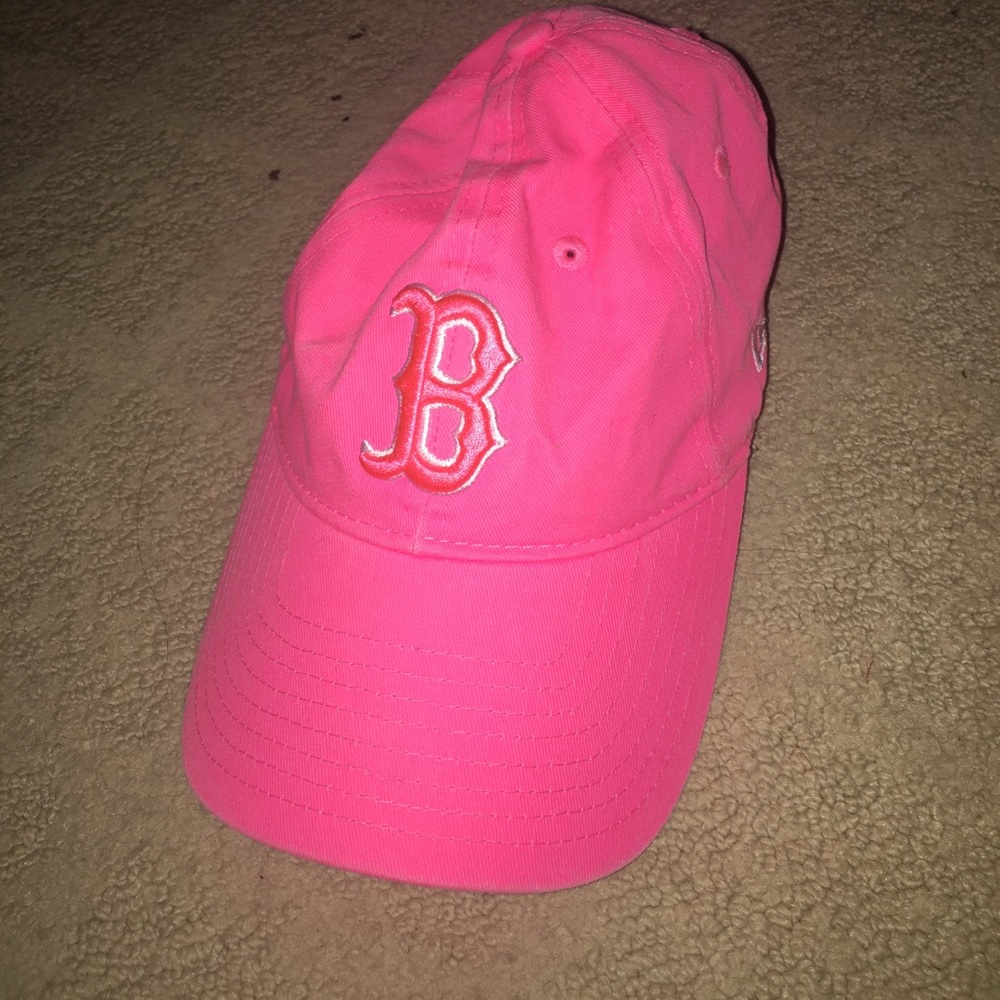 Boston red sox neon pink baseball cap