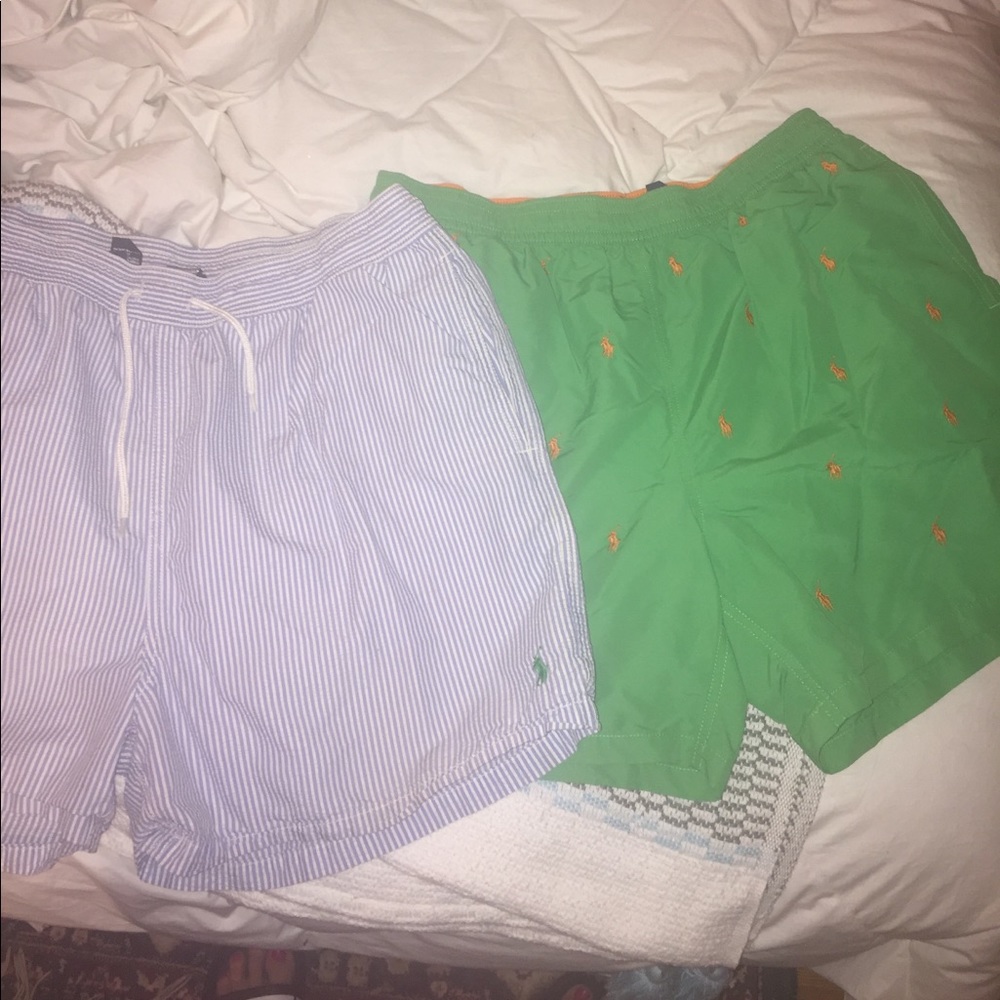2 pair. Ralph Lauren. Polo. Men's trunks.
