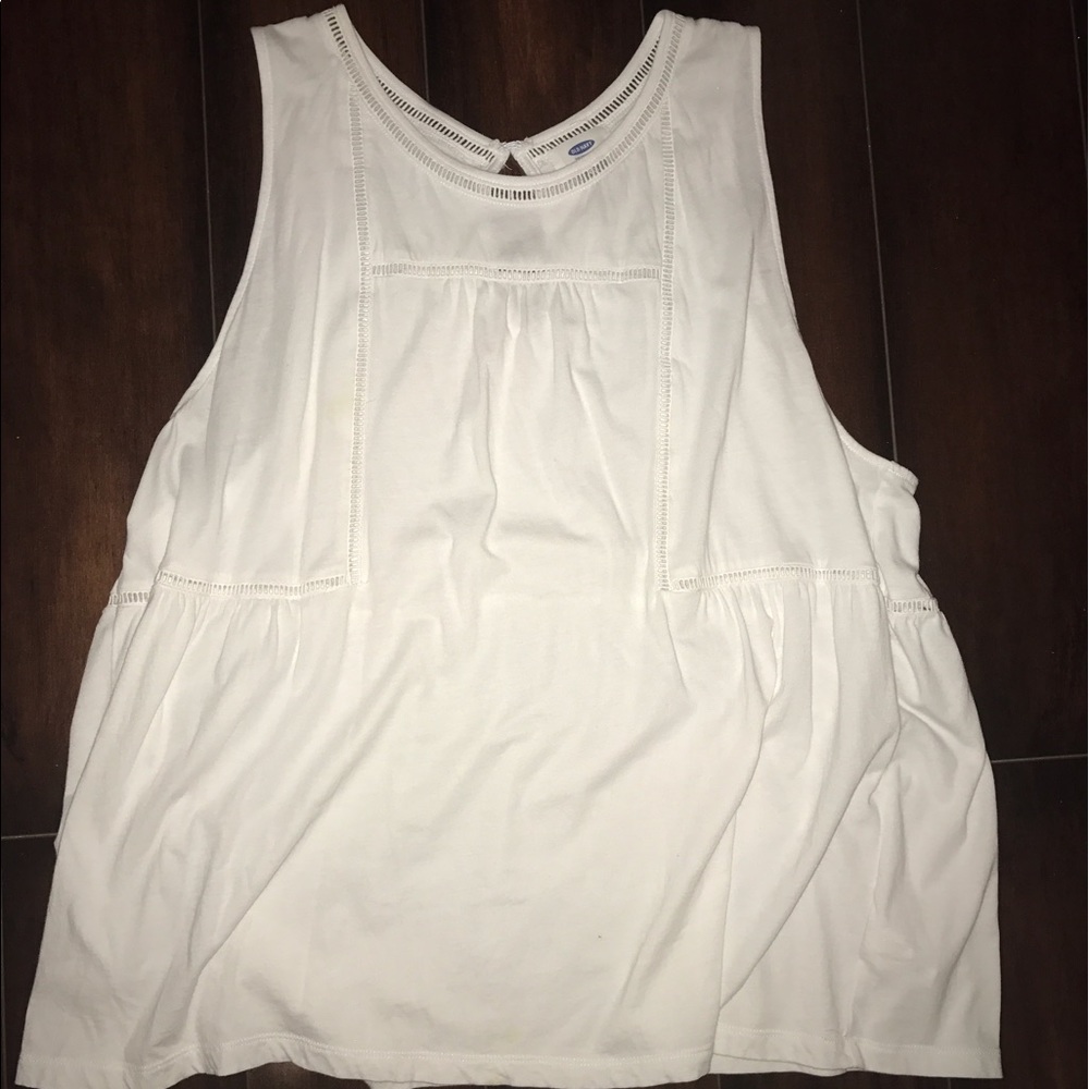 Old Navy white flowy tank top