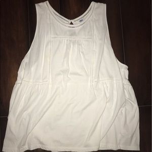 Old Navy white flowy tank top