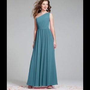 Alfred Angelo one shoulder Grecian gown