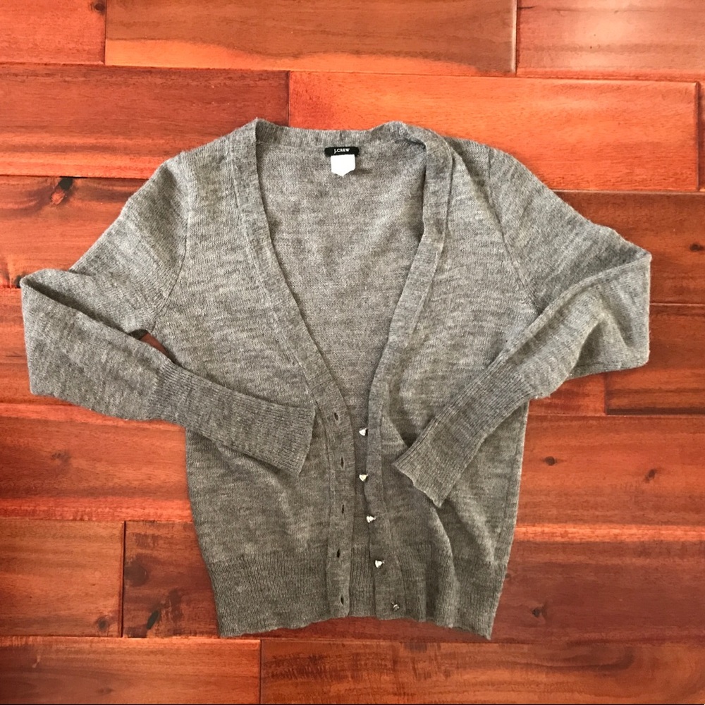 JCrew wool alpaca cardigan