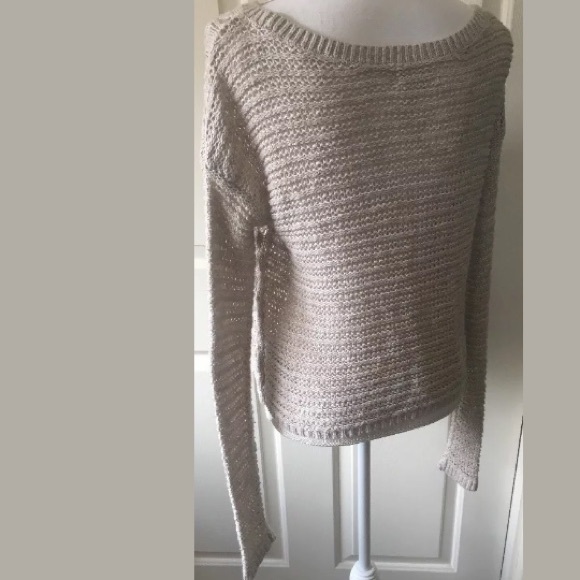 Hollister tan beige brown knit sweater - Picture 6 of 8