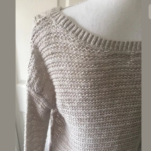 Hollister tan beige brown knit sweater - Picture 7 of 8