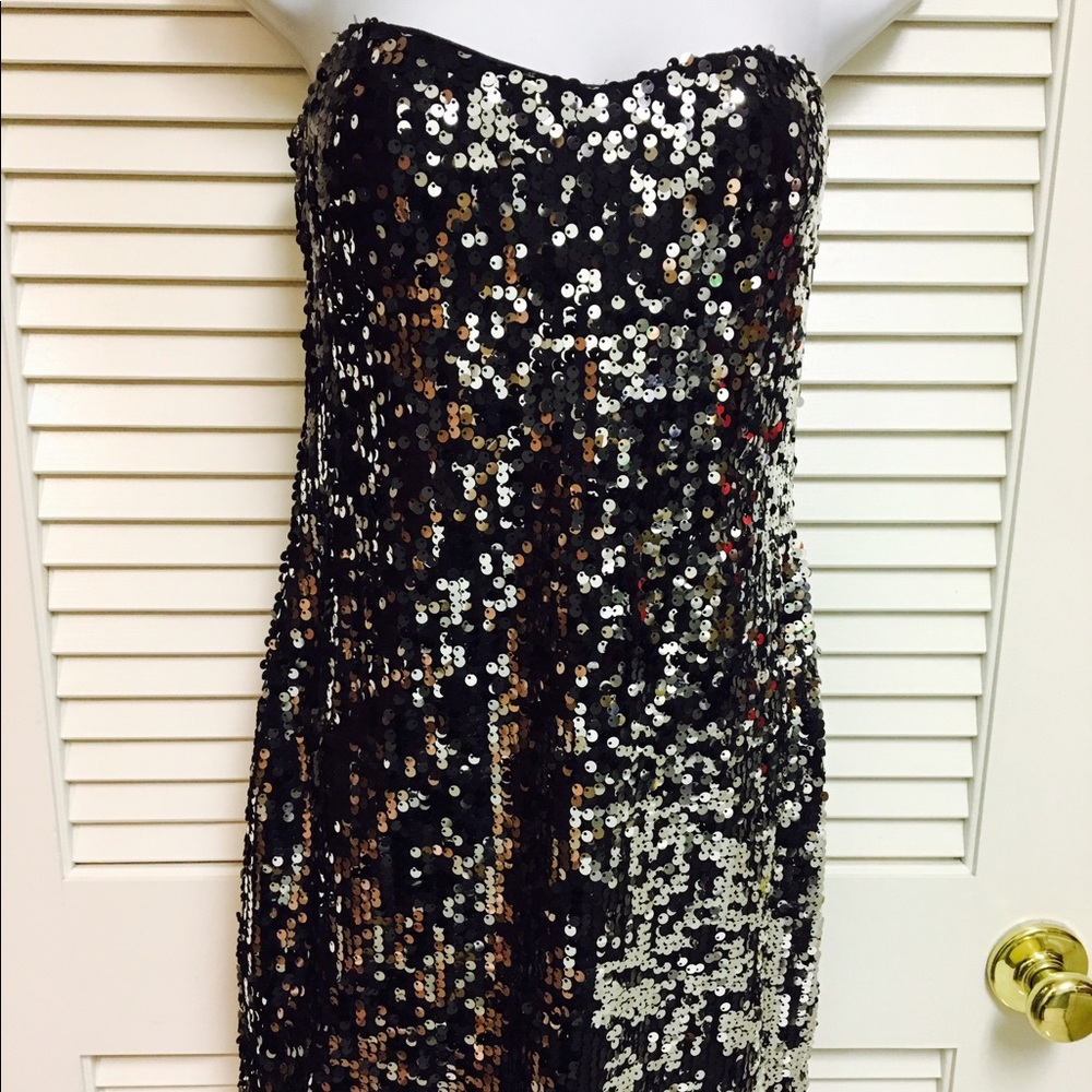 Black Sequins Party Dress