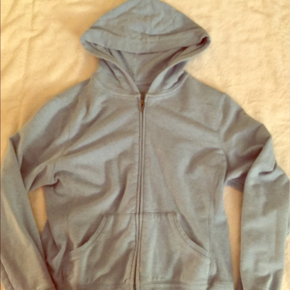 Light blue zip up jacket