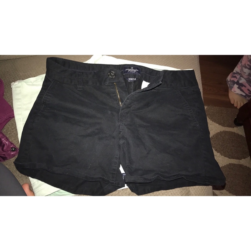 BLACK AMERICAN EAGLE SHORTS