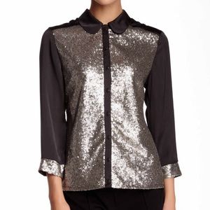 🚨SALE🚨 NWT Insight Sequin Long Sleeve Blouse