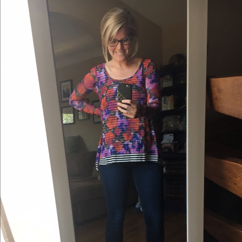 Floral and Stripes Weston Top