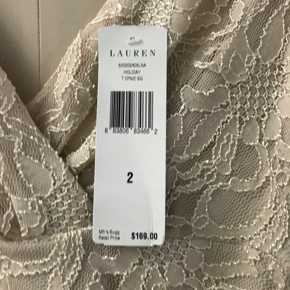 Ralph Lauren Beige Lace Dress - Picture 3 of 5