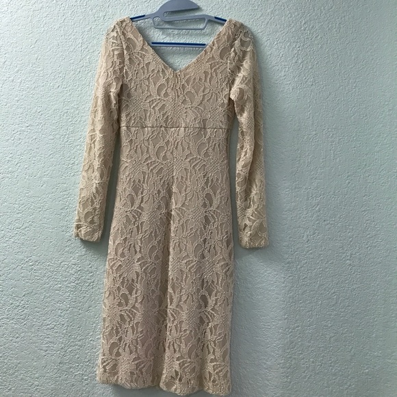 Ralph Lauren Beige Lace Dress - Picture 4 of 5