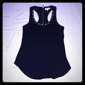 Black racerback tank