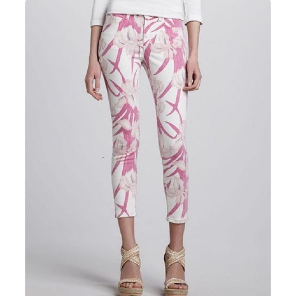 Pin up 💕Joe's Jeans Cropped Floral Pink Pant