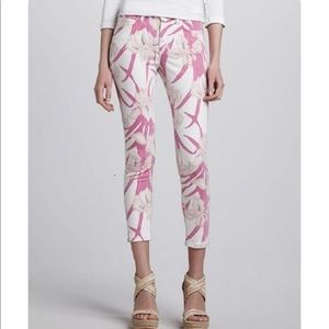 Pin up 💕Joe's Jeans Cropped Floral Pink Pant