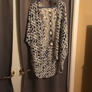 Chiffon shawl/ flowy cardigan.