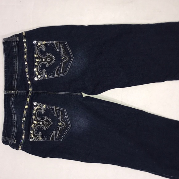 CHICOS So slimming size 0 bedazzled denim - Picture 5 of 6