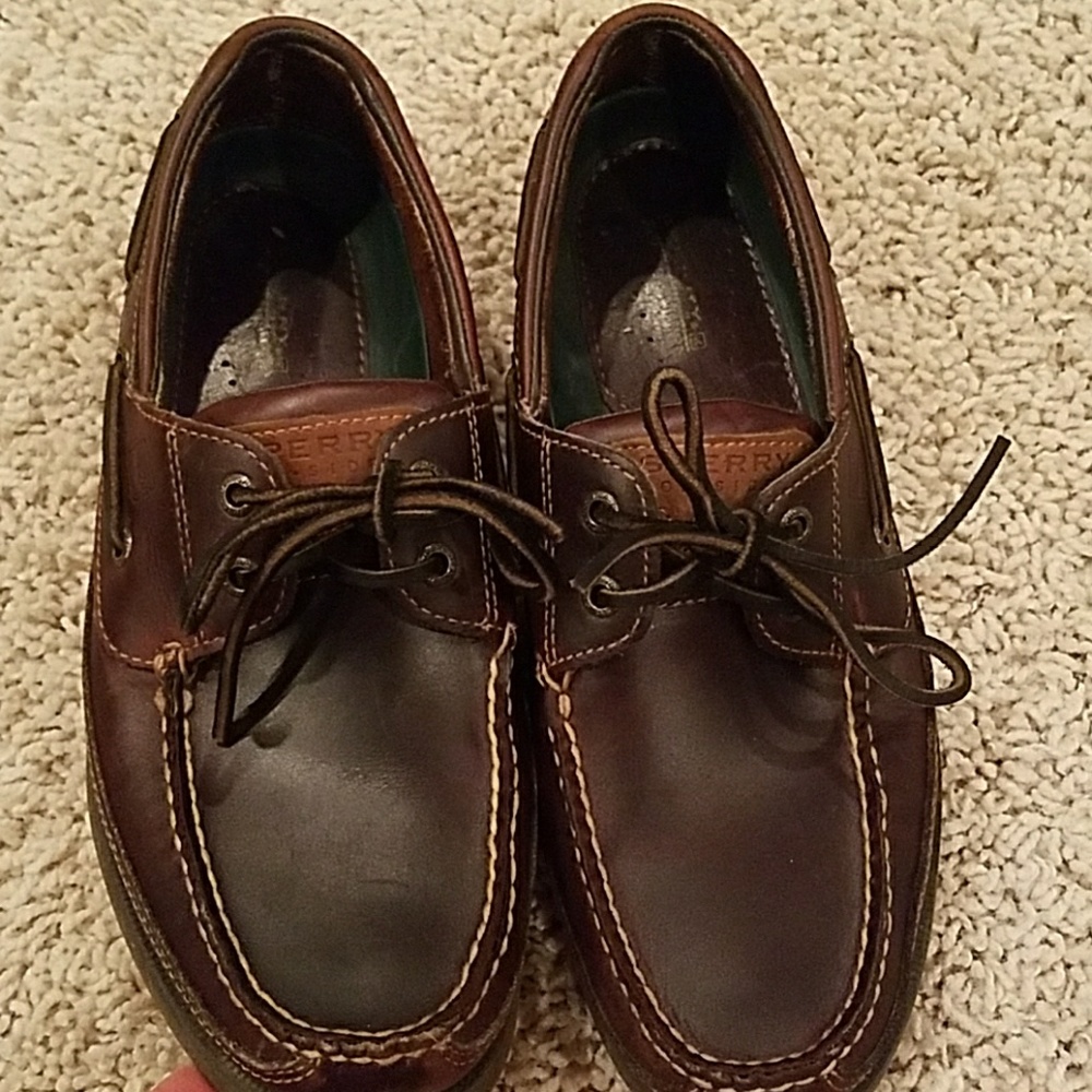 Sperry Top Sider Mens Leather Shoes. Sz 10M