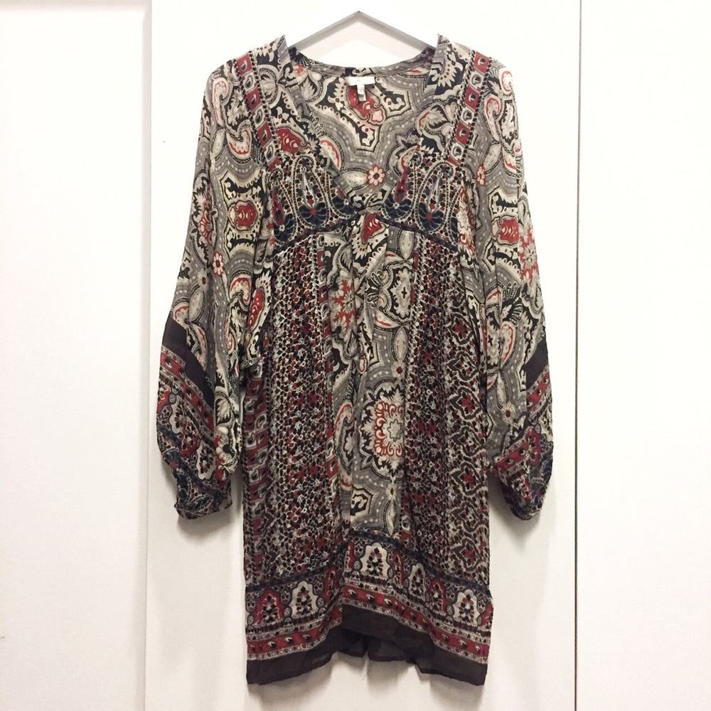 Joie Sheer Boho Tunic Dress/Coverup