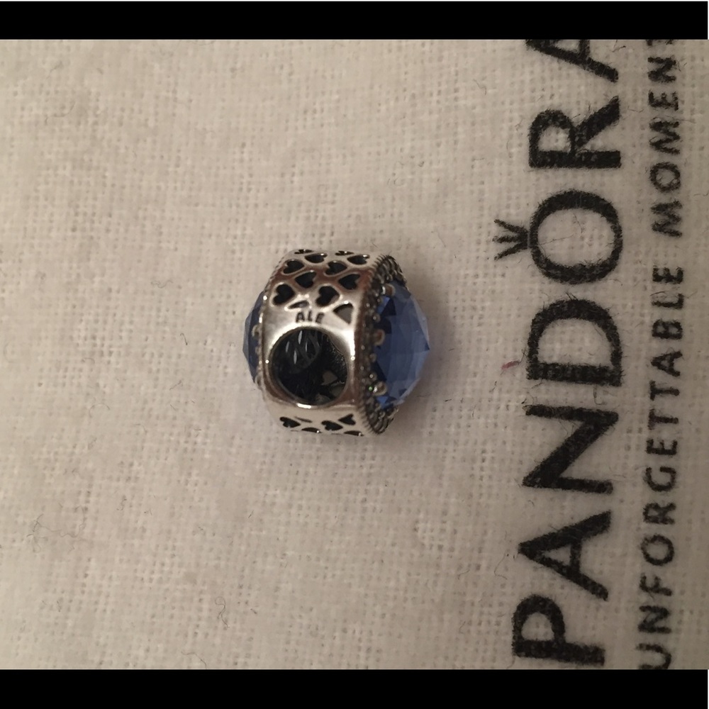 Authentic NEW Radiant Hearts pandora charm: blue - Picture 3 of 4