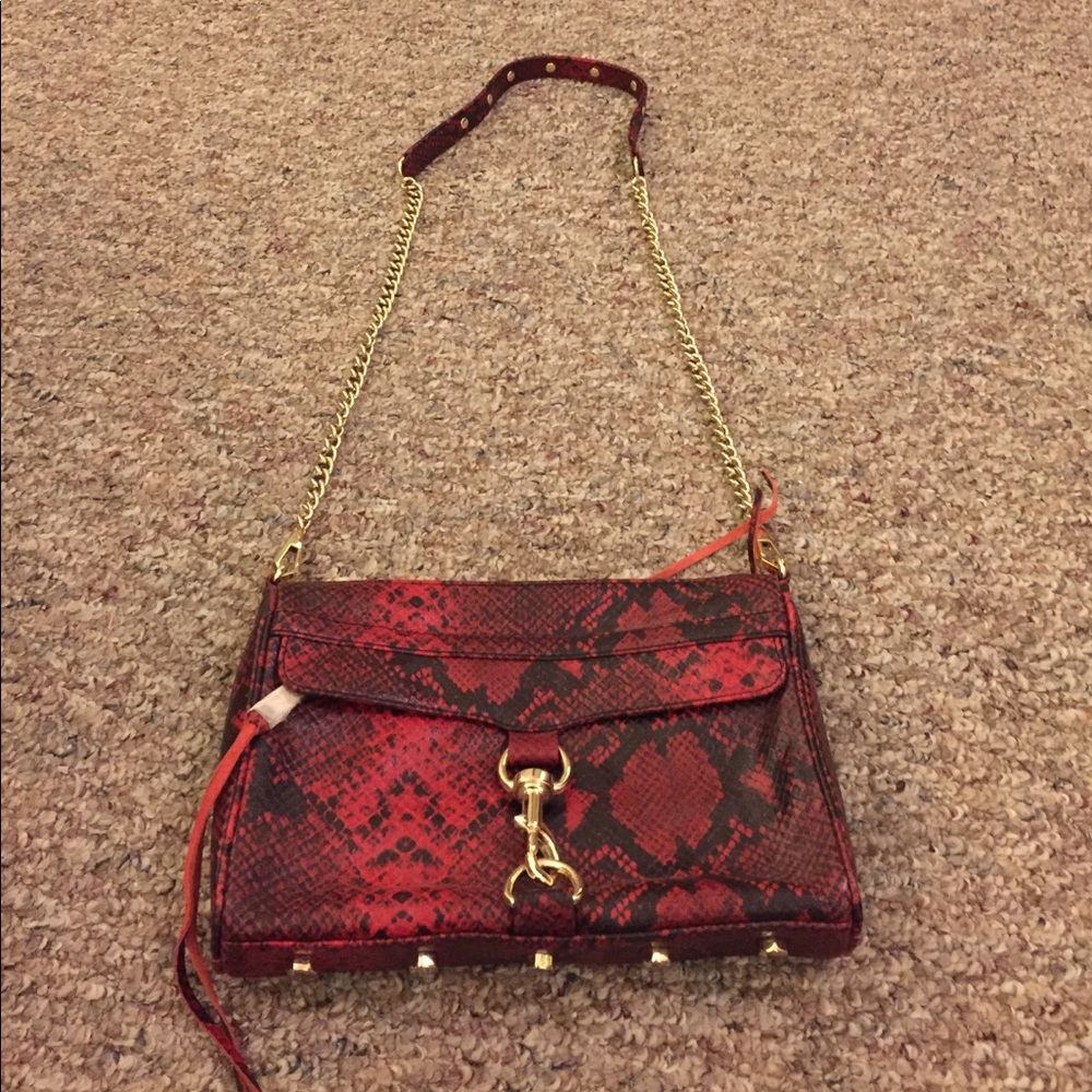 Authentic snakeskin leather Rebecca Minkoff purse