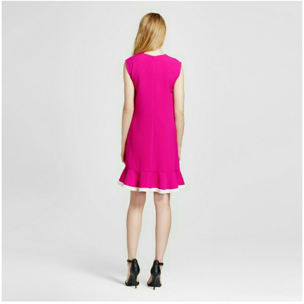 M & L Pink Ruffle Hem Dress! - Picture 6 of 8